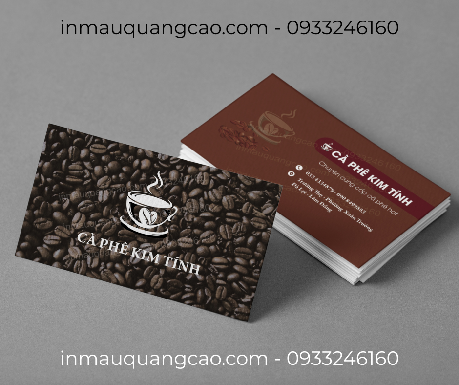 Mẫu card visit tiệm cà phê - in card visit giá rẻ bình dương